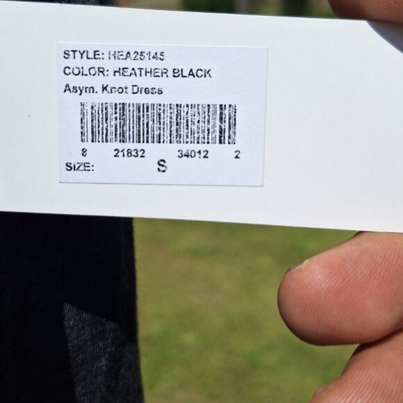 $170 Heather by Bordeaux Embellished Knot Dress Black NWT Small - Picture 3 of 7